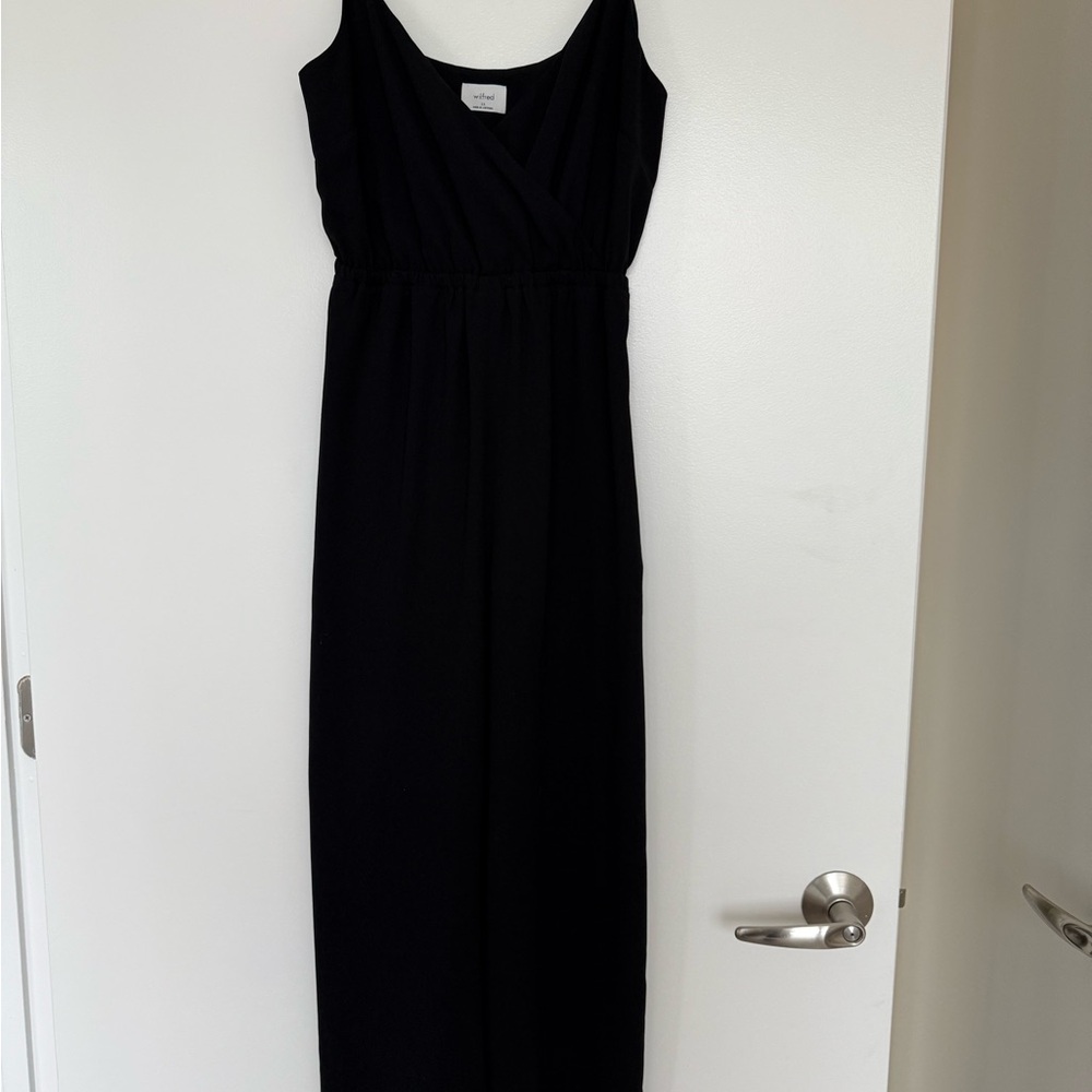 Wilfred Black Sleeveless Jumpsuit